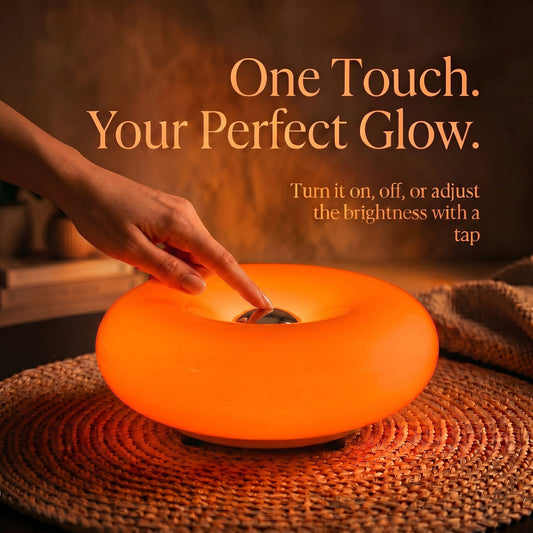 Orange Glow Donut Lamp