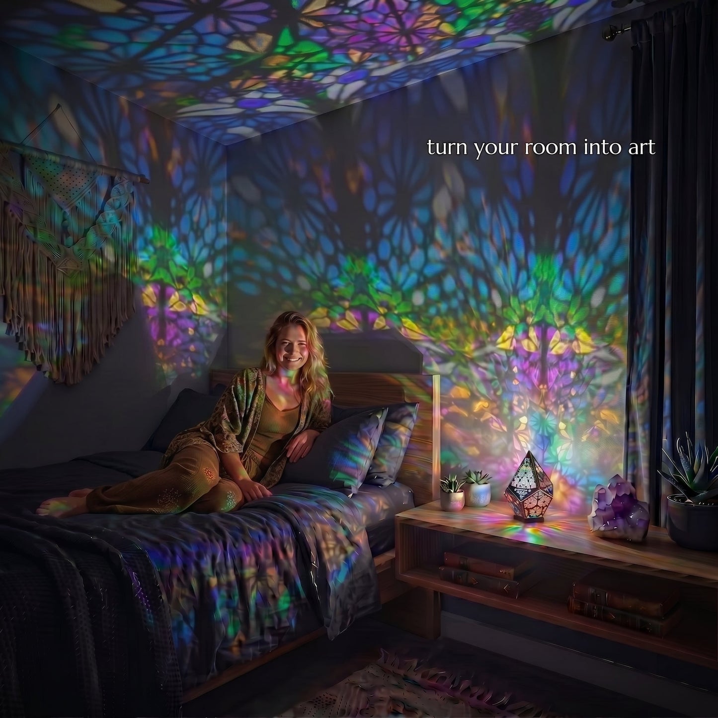 Moroccan Glow Projection Lamp