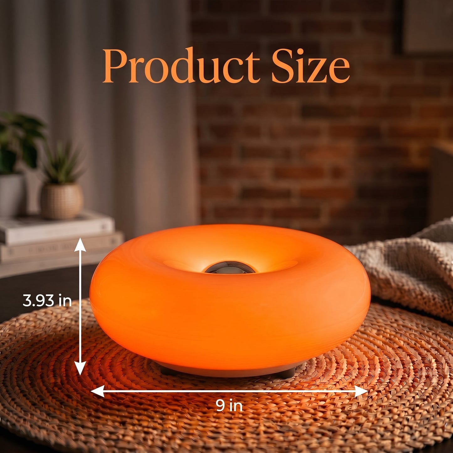 Orange Glow Donut Lamp