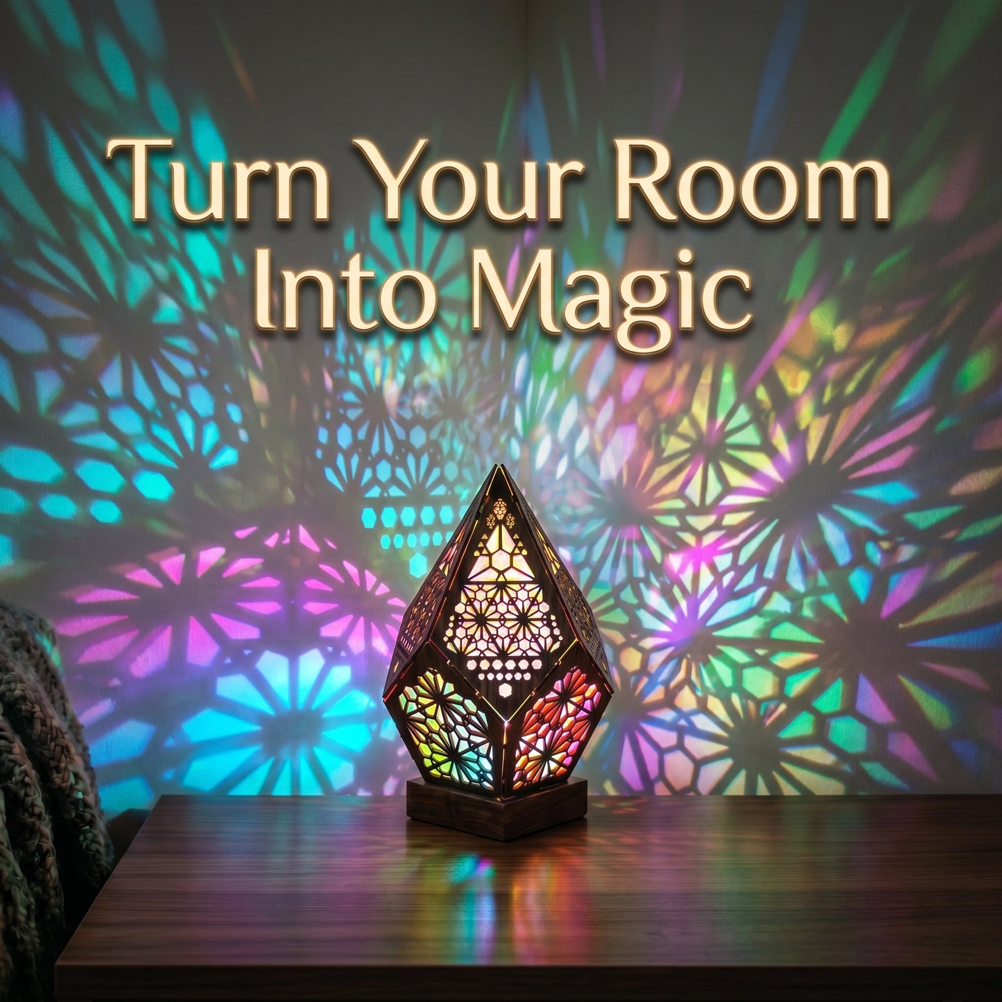 Moroccan Glow Projection Lamp