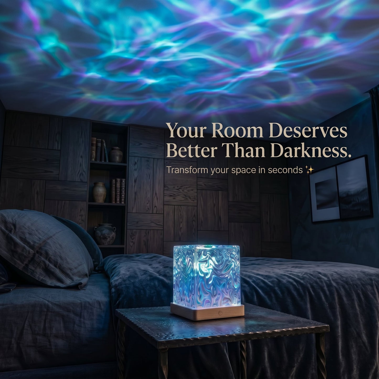 Ripple Glow Cube Lamp