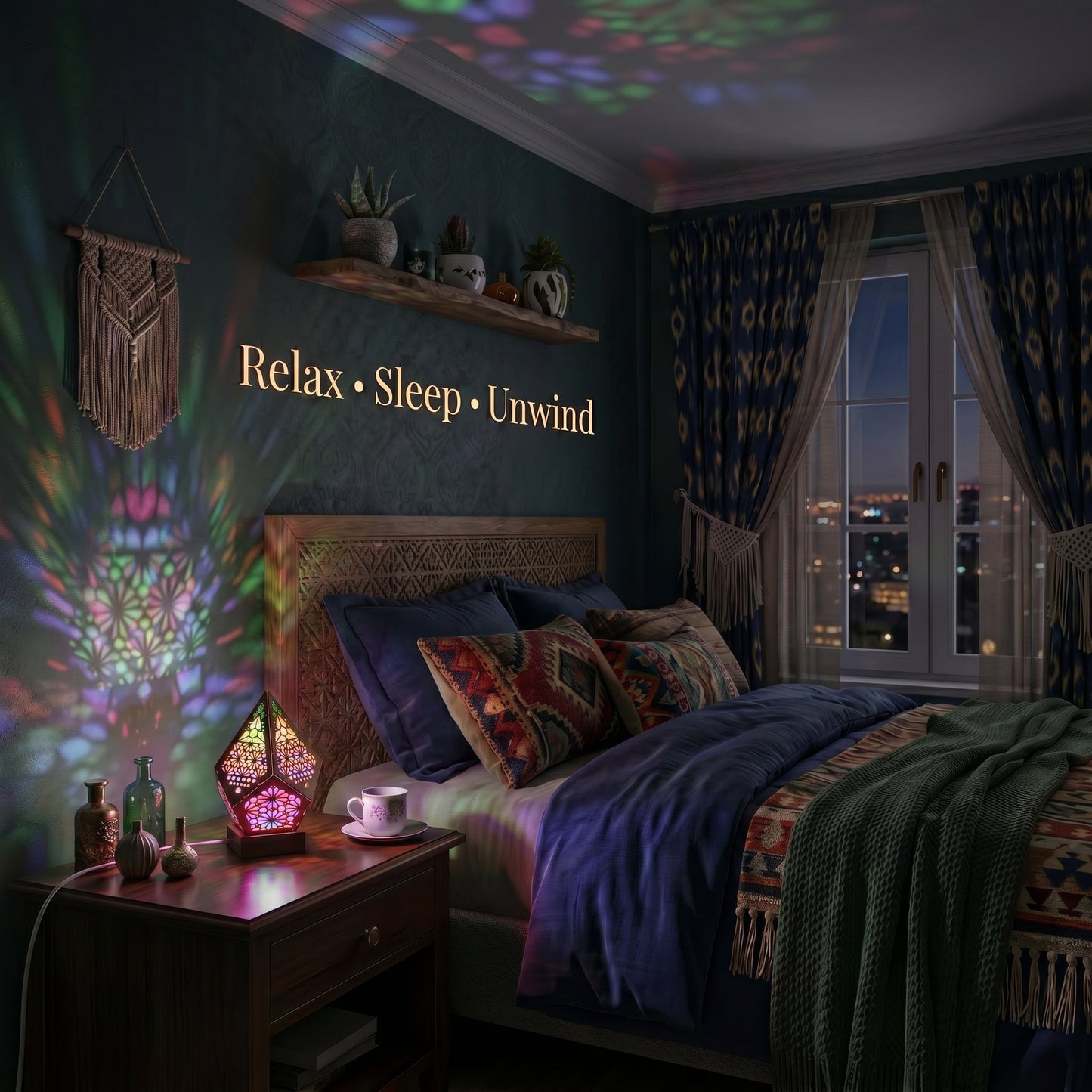 Moroccan Glow Projection Lamp