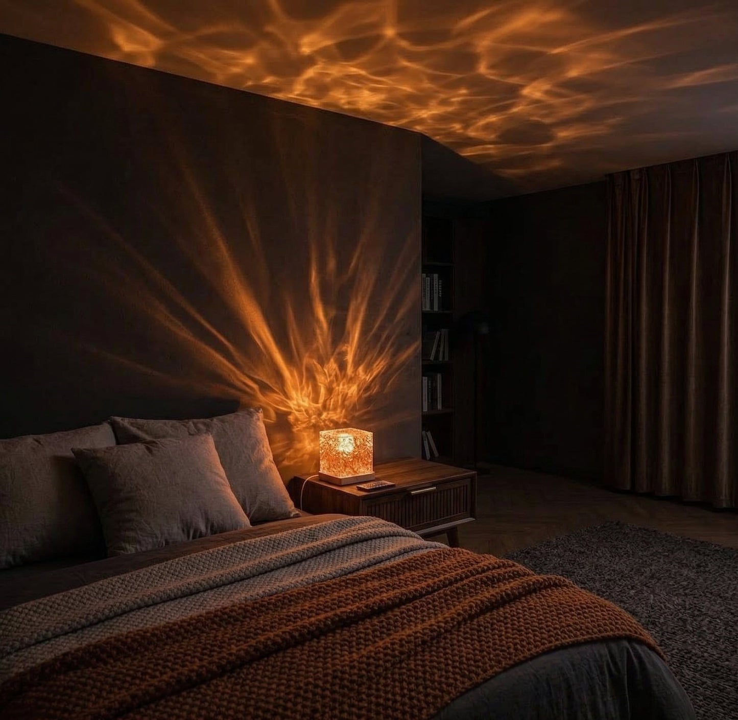 Ripple Glow Cube Lamp