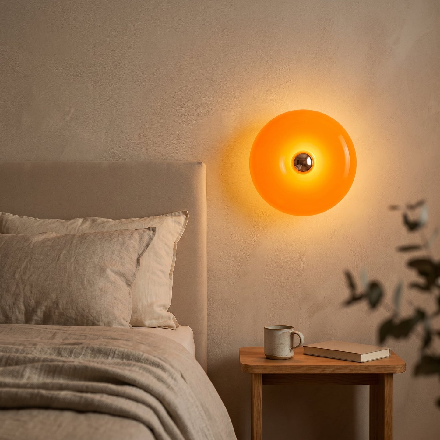 Orange Glow Donut Lamp