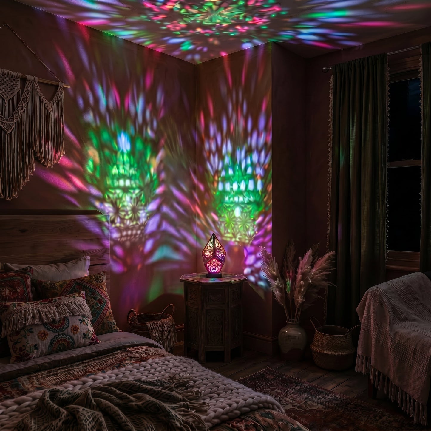 Moroccan Glow Projection Lamp