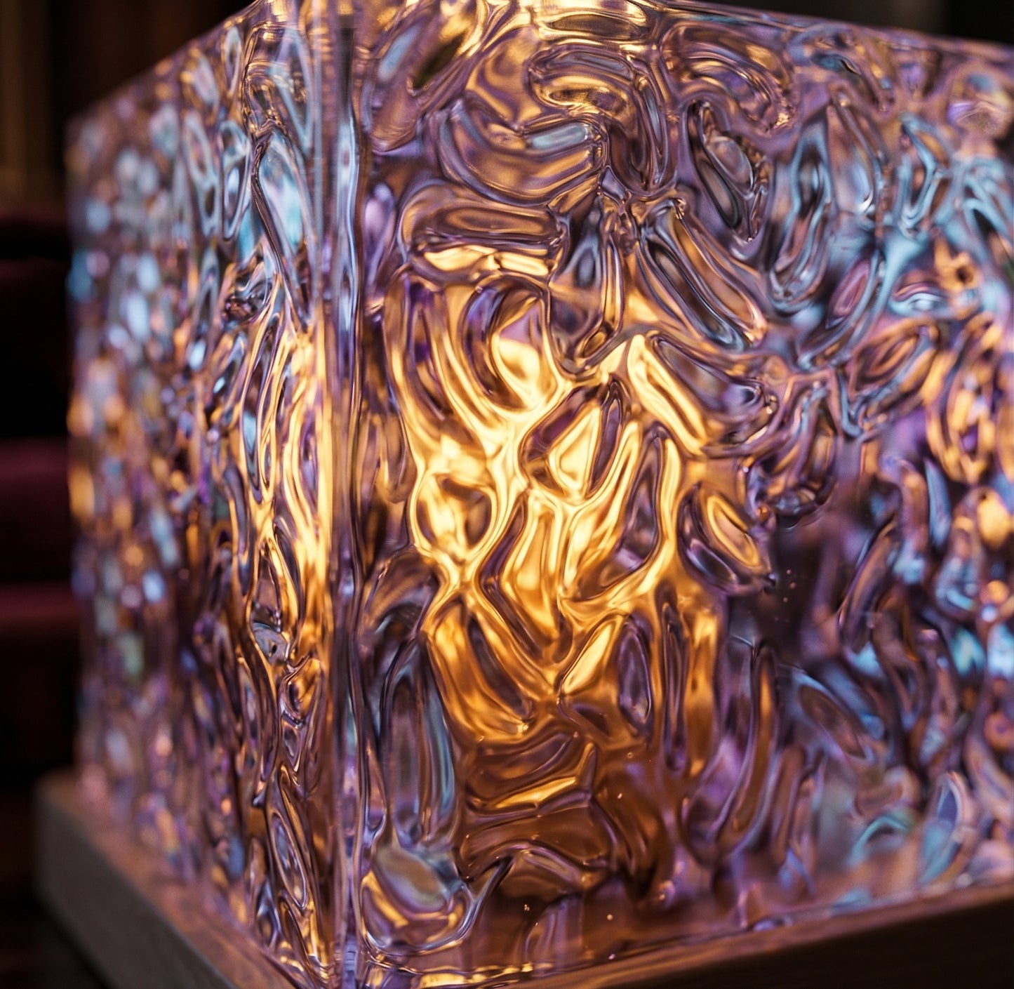 Ripple Glow Cube Lamp