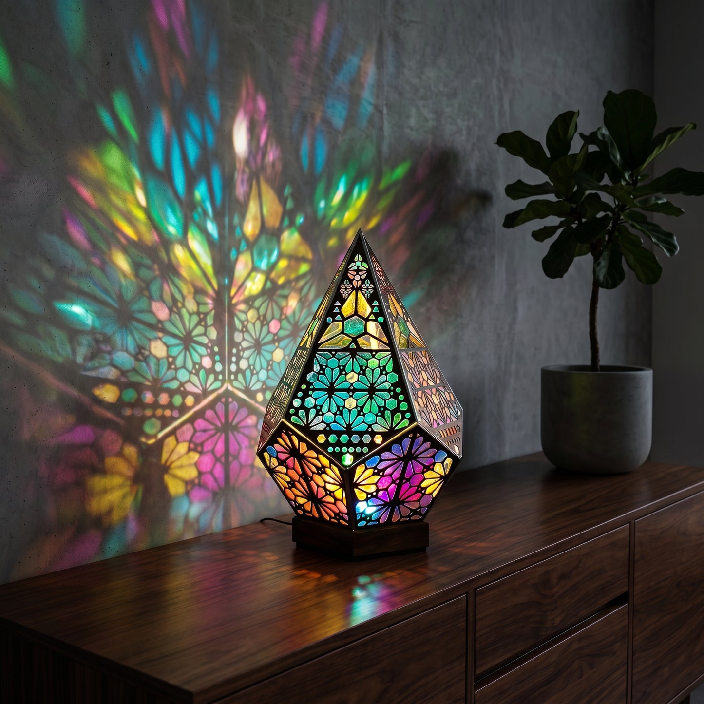 Moroccan Glow Projection Lamp