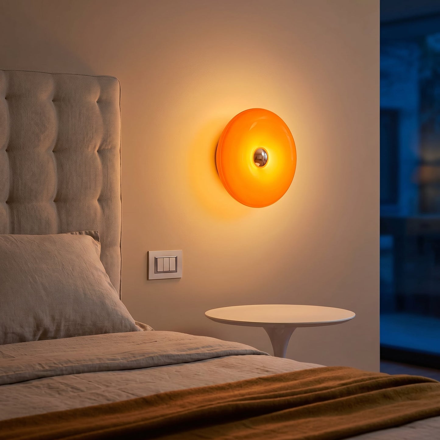 Orange Glow Donut Lamp