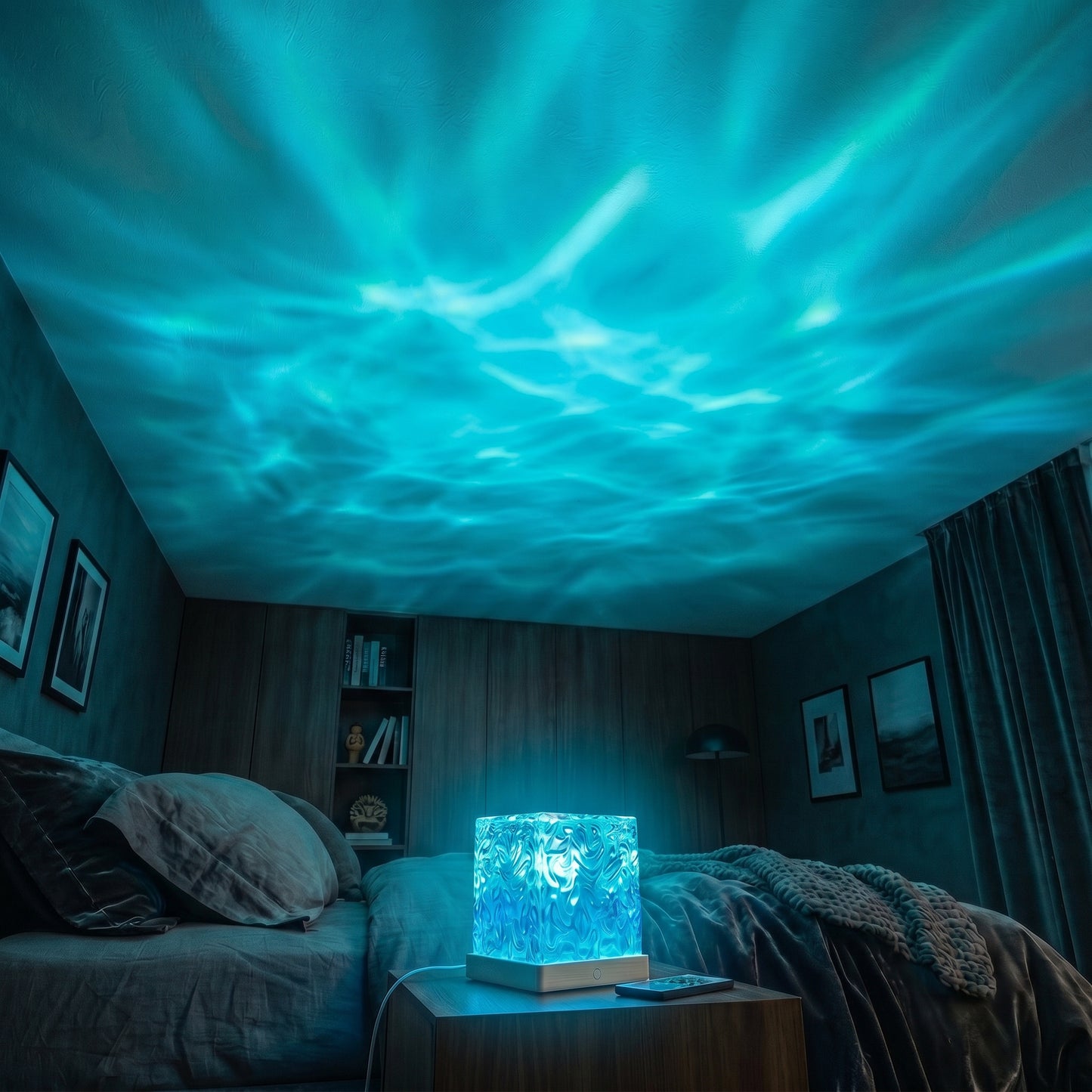 Ripple Glow Cube Lamp