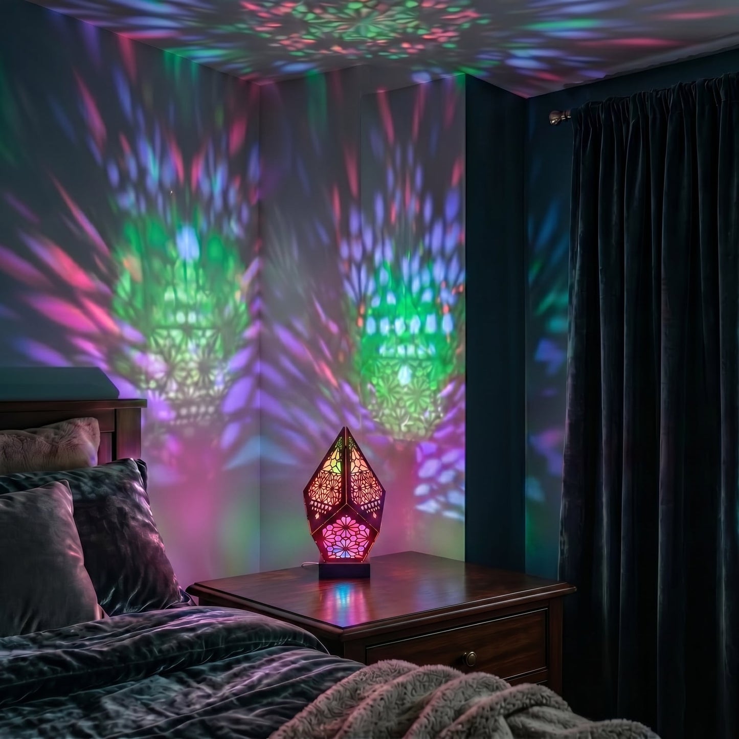 Moroccan Glow Projection Lamp