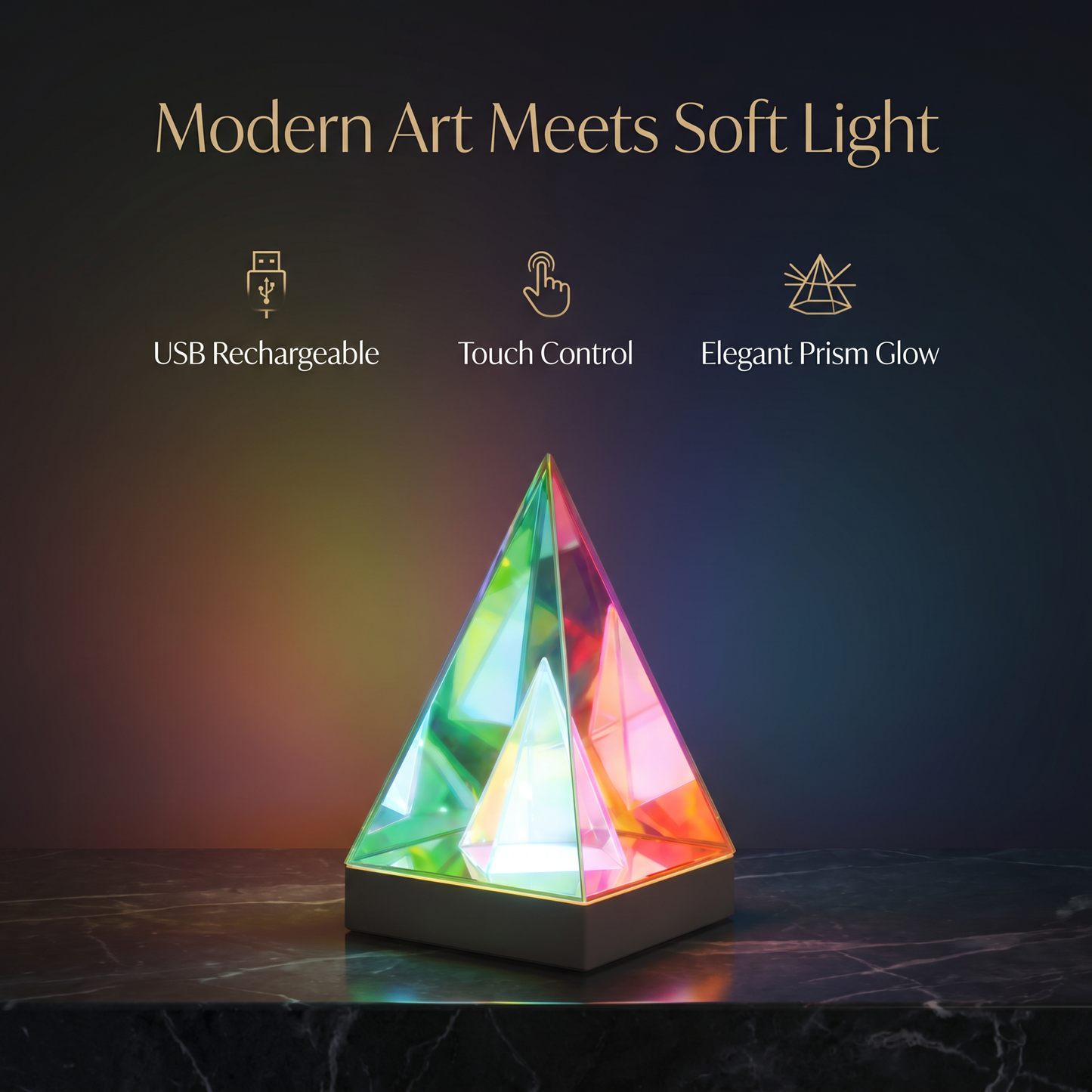 Infinity Pyramid Lamp