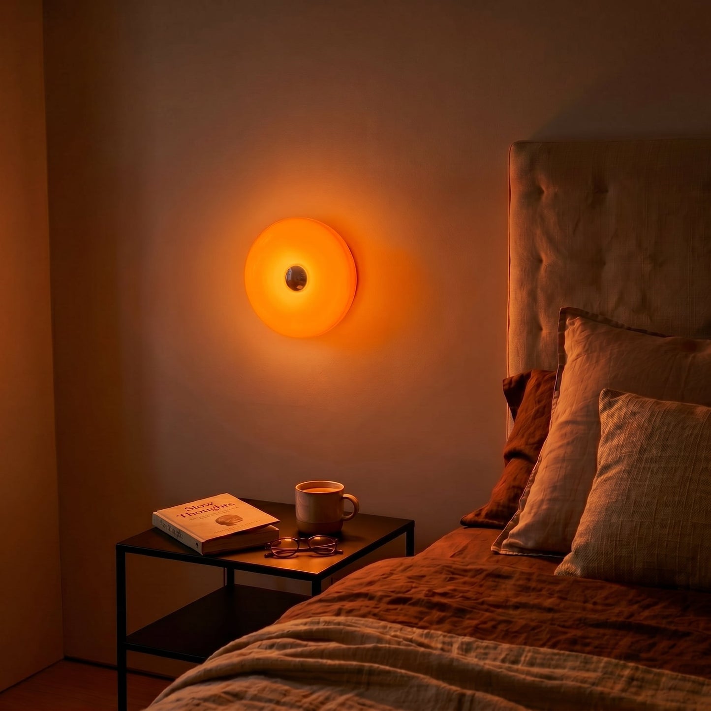 Orange Glow Donut Lamp