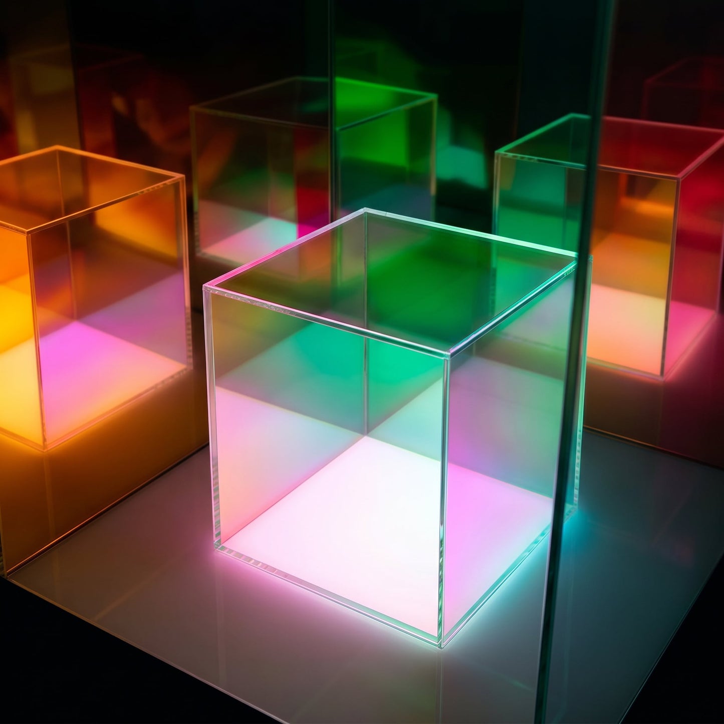 Infinity Mirror Cube Lamp