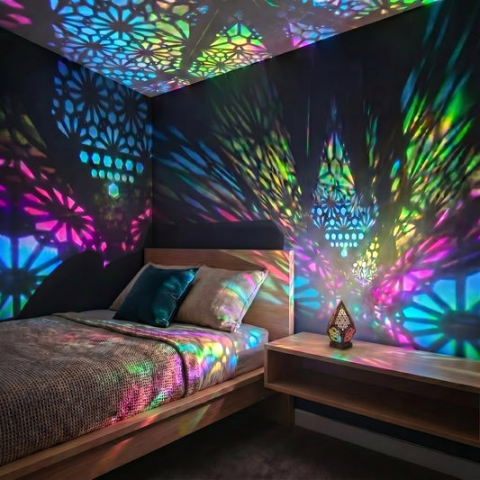 Moroccan Glow Projection Lamp