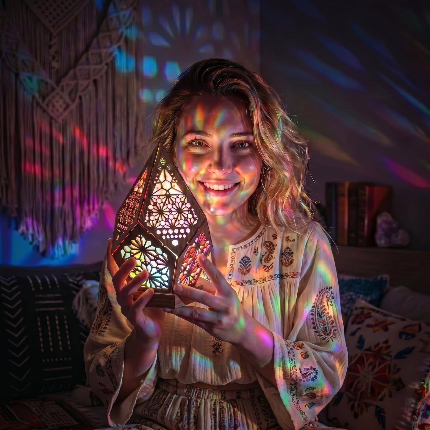 Moroccan Glow Projection Lamp