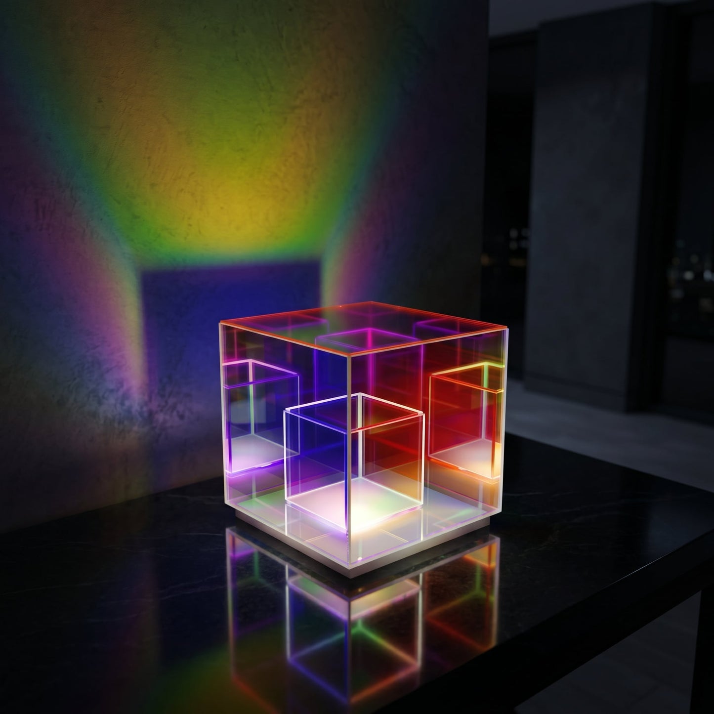 Infinity Mirror Cube Lamp