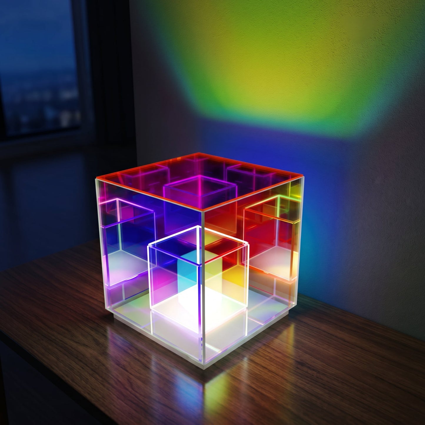 Infinity Mirror Cube Lamp