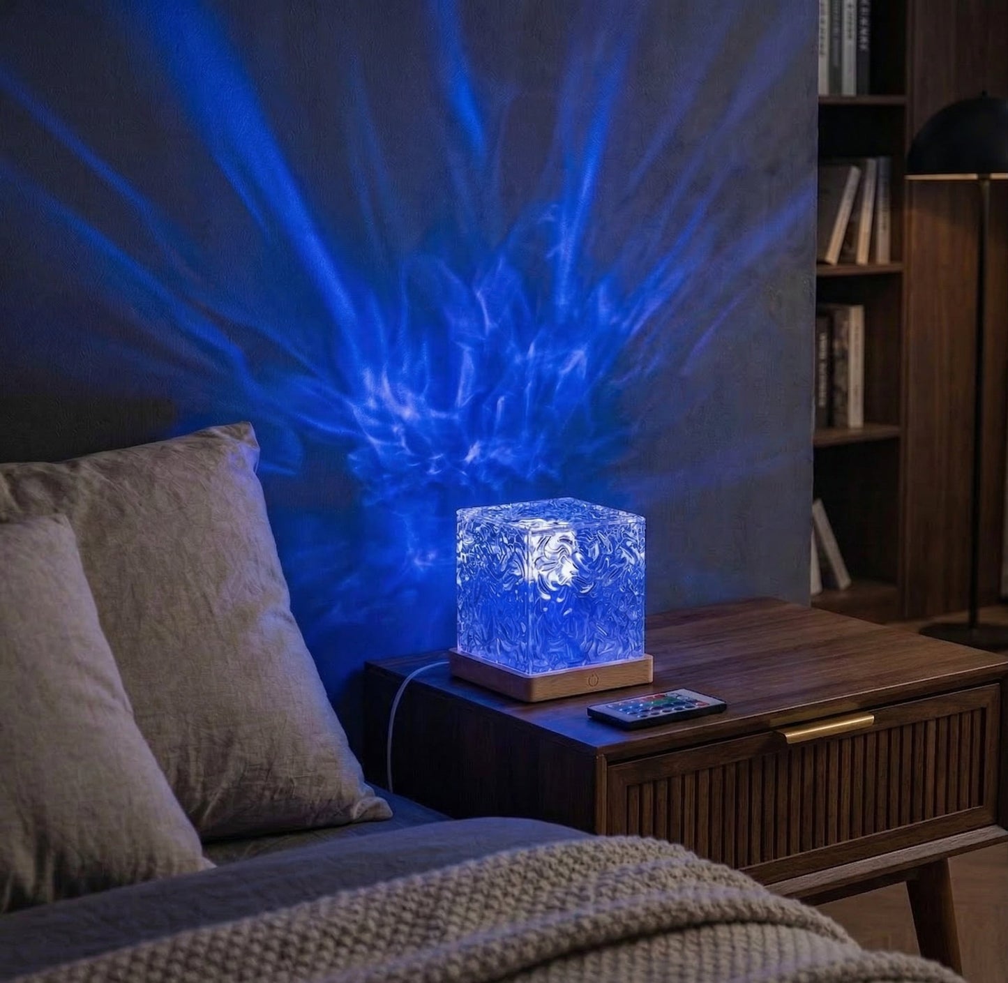 Ripple Glow Cube Lamp